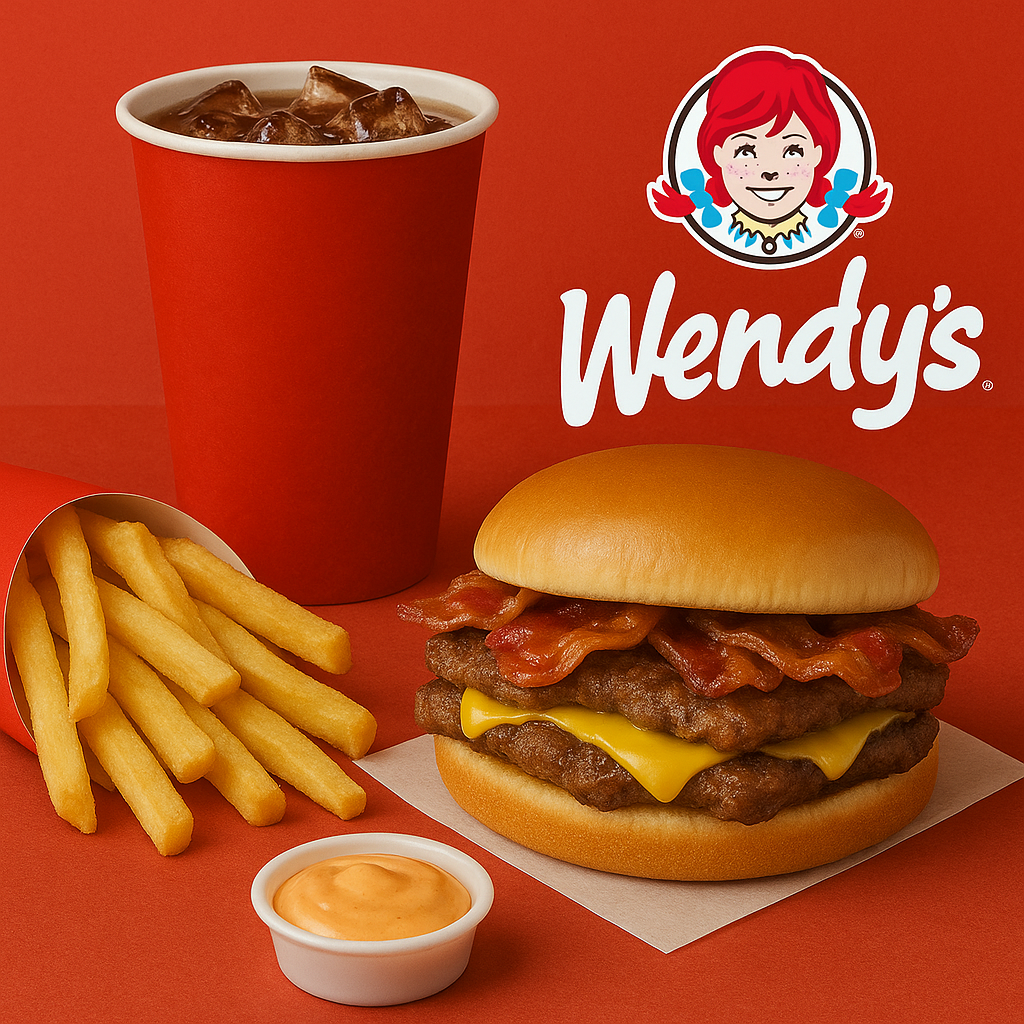 Wendy’s Menu USA 2025 - Prices, Calories, Nutrition & Deals 149 Wendy’s Bacon Double Stack Biggie Bag