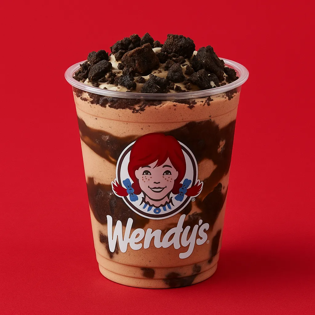 Wendy’s Menu USA 2025 - Prices, Calories, Nutrition & Deals 120 Wendy’s OREO Brownie Frosty – Frosty with brownie batter sauce and OREO cookie pieces.
