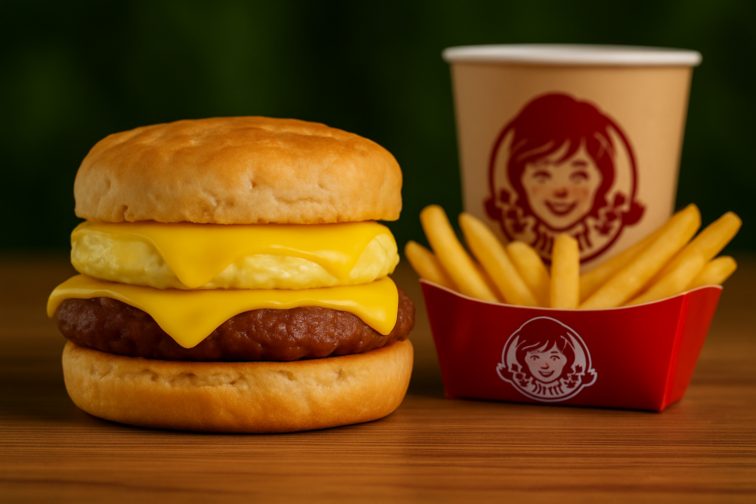 Breakfast menu 7 Sausage Egg Cheese Biscuit