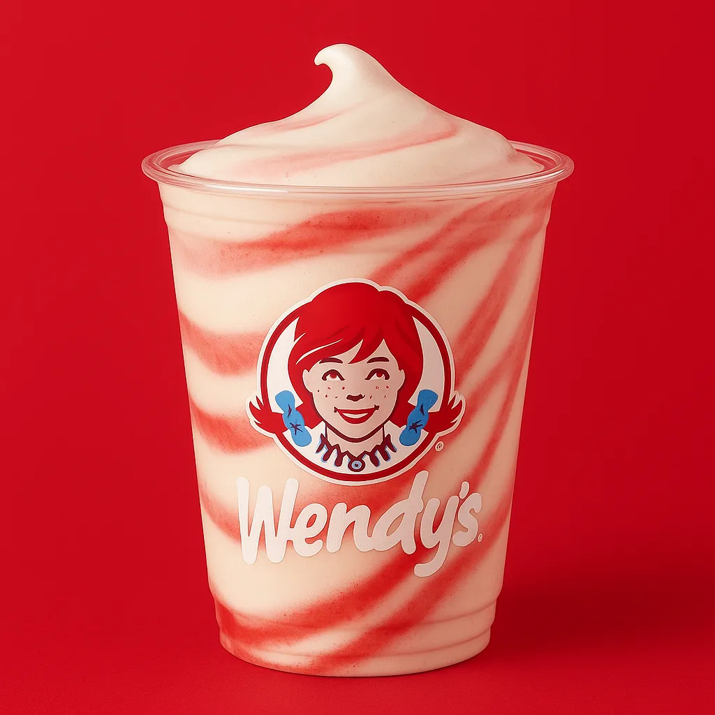 Wendy’s Menu USA 2025 - Prices, Calories, Nutrition & Deals 124 Wendy’s Strawberry Vanilla Frosty Swirl – vanilla Frosty with strawberry sauce.