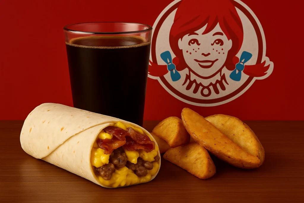 Breakfast menu 33 Wendy’s Breakfast Burrito with Sausage