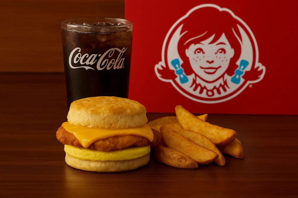 Breakfast menu 9 Wendy’s Egg Cheese Biscuit Combo