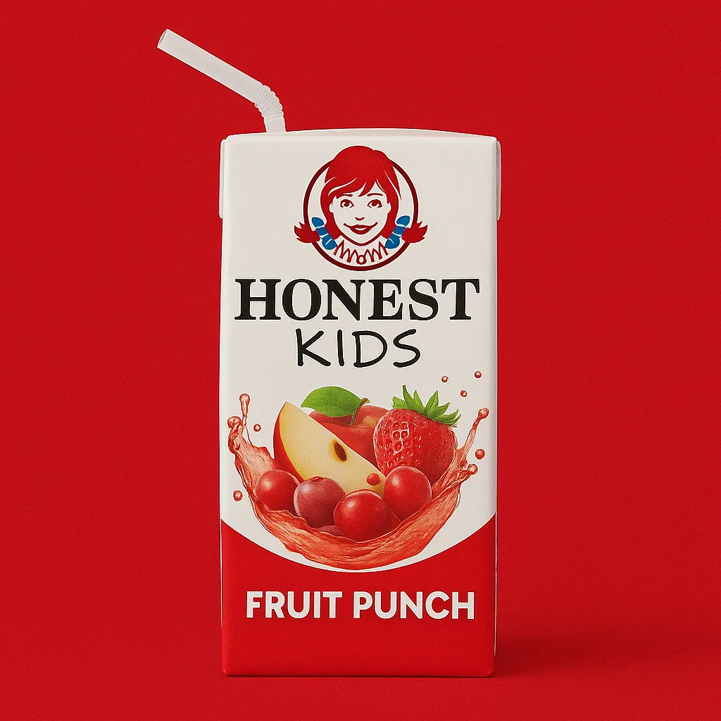 Wendy’s Menu USA 2025 - Prices, Calories, Nutrition & Deals 115 Wendy’s Honest Kids Fruit Punch – organic low-sugar kids’ juice drink with natural fruit flavors.