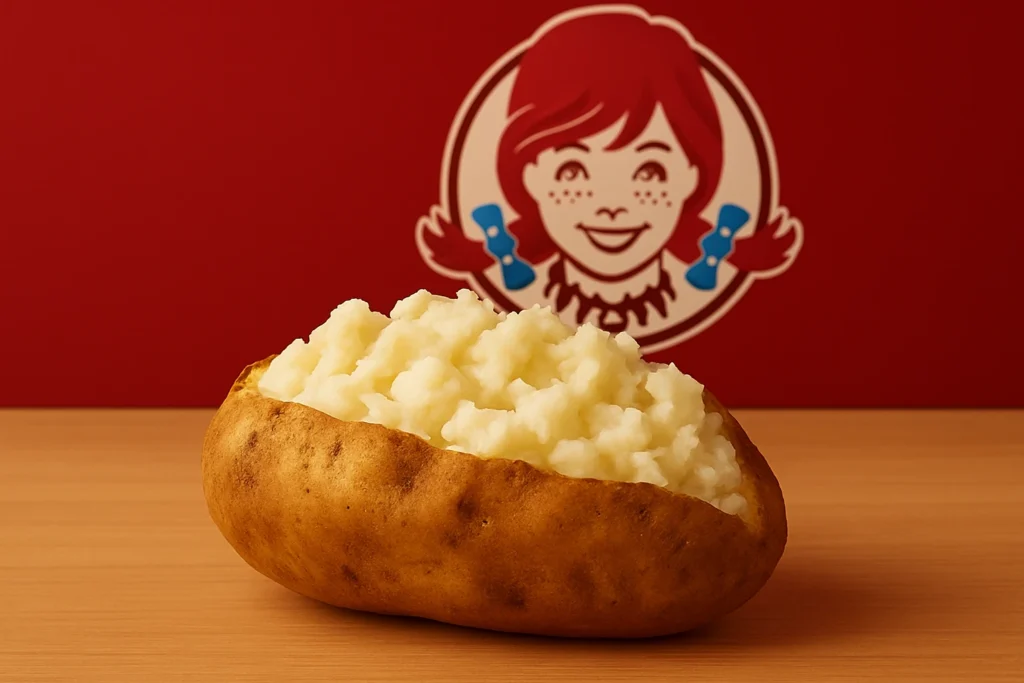 plain baked potato wendys logo