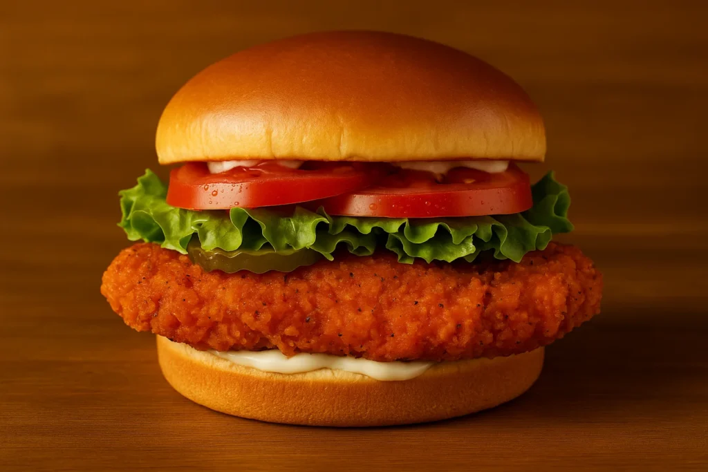 Spicy Chicken Sandwich Combo 1 wendys spicy chicken sandwich