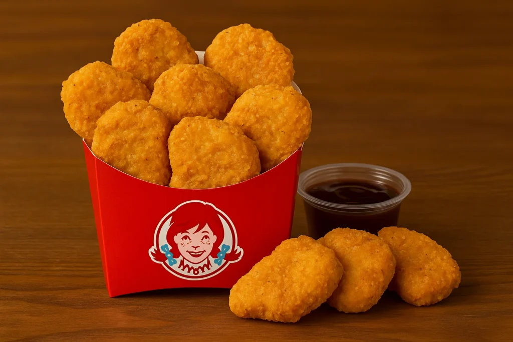 6 PC Spicy Chicken Nuggets 1 wendys 10pc crispy nuggs