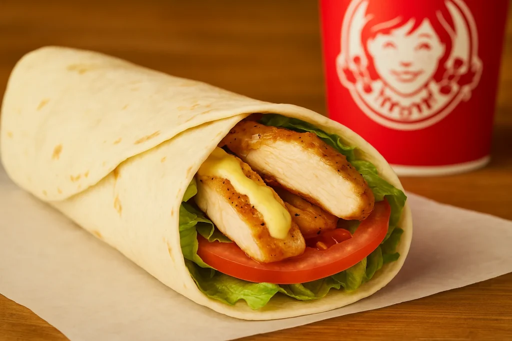Grilled Chicken Wrap 1 wendys grilled chicken wrap
